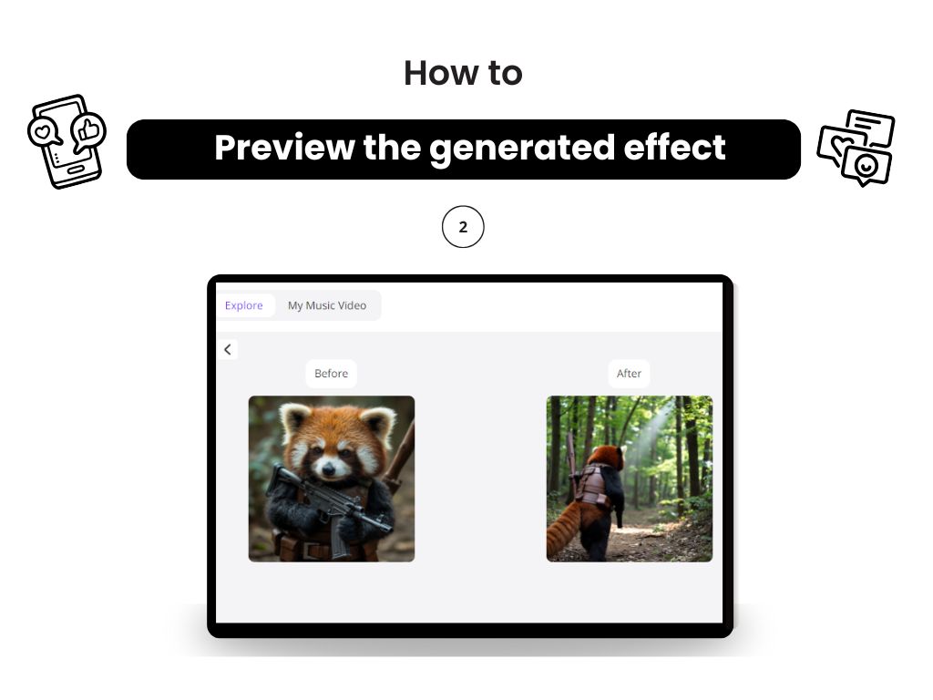 Step 3: Preview the Generated Effect-AI-Music-Video-Generator-Remusic