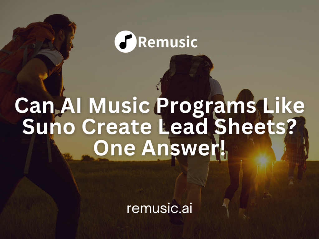 Can AI Music Programs Like Suno Create Lead Sheets?