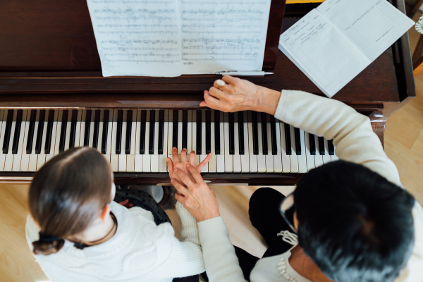 Teachers and Students Majoring in Music